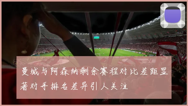 曼城与阿森纳剩余赛程对比差距显著对手排名差异引人关注